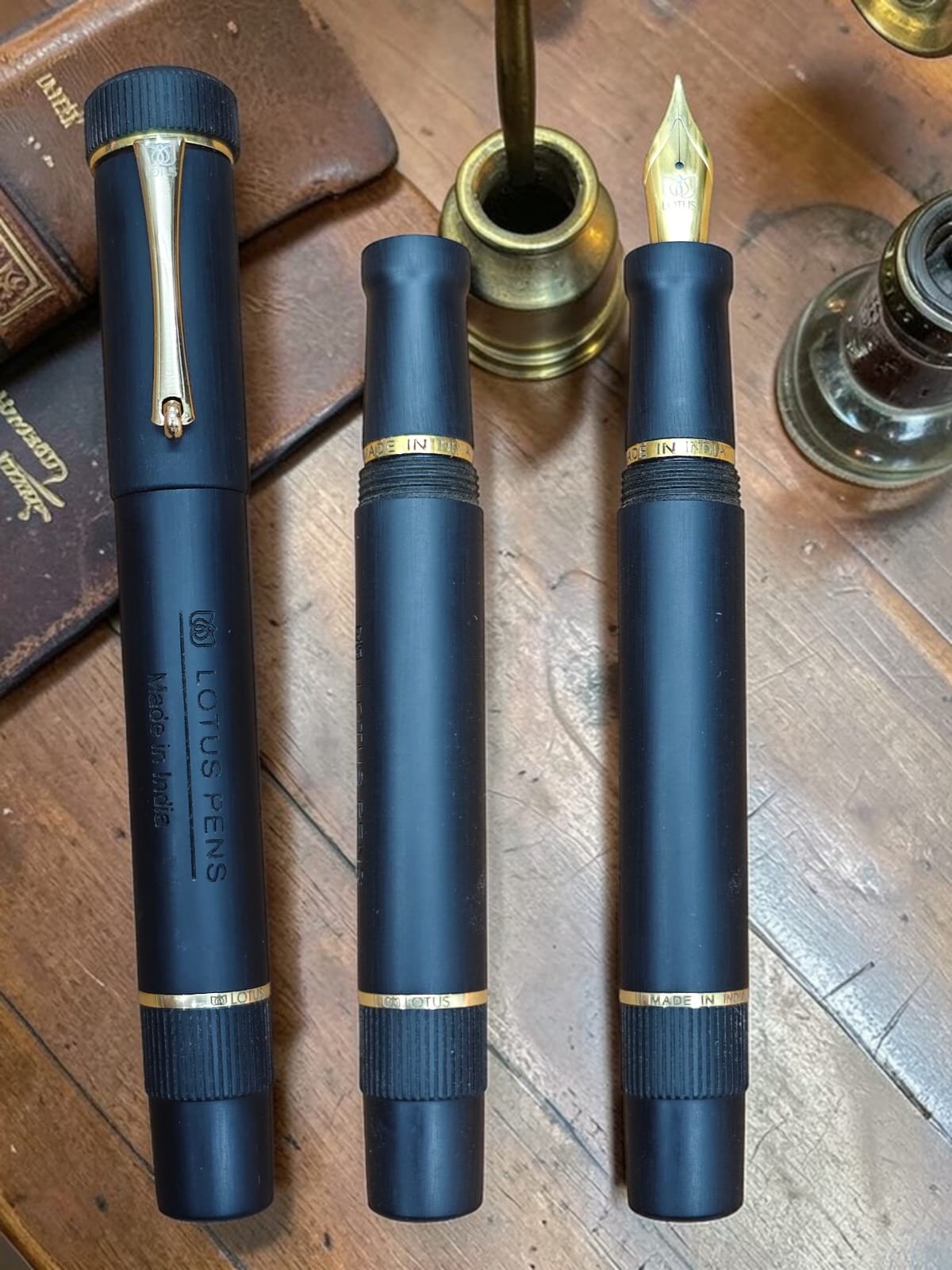 Custom handmade Lotus pen