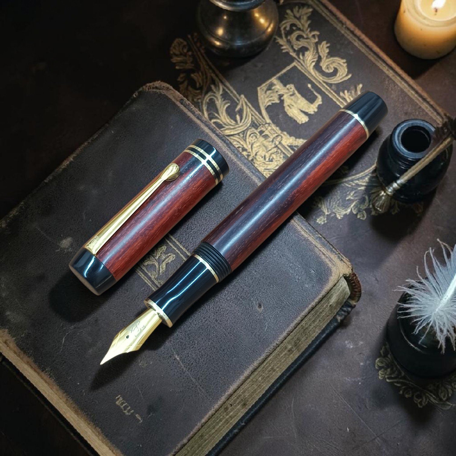 Lotus Duofold- Wood & Ebonite